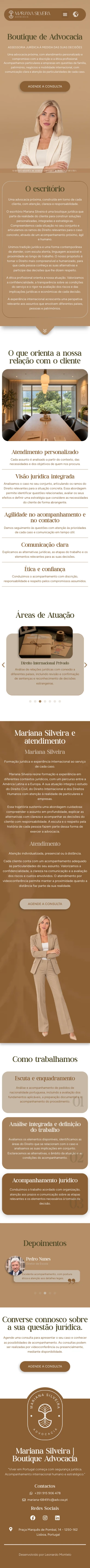 Captura mobile de Mariana Silveira — Boutique de Advocacia